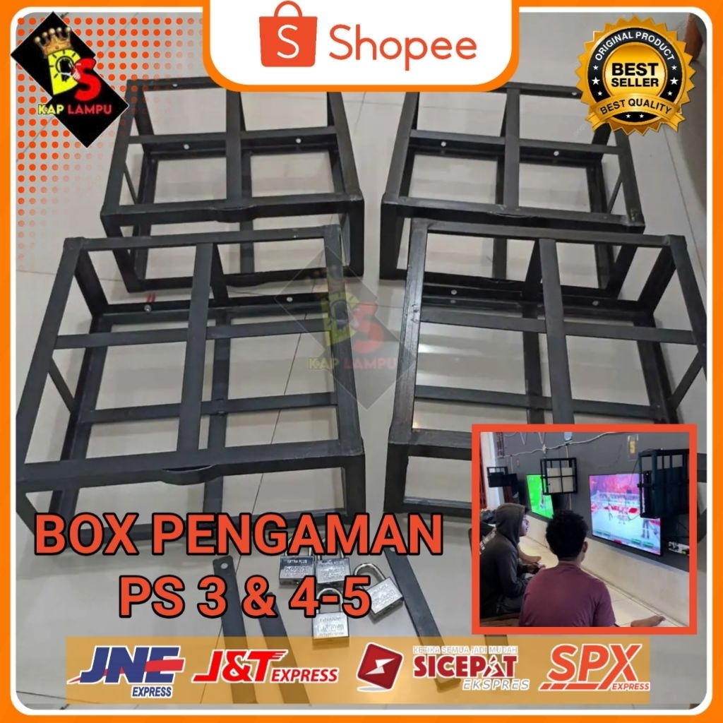 BOX PENGAMAN KERANGKENG PS 3 - 4 &5 UNTUK RENTAL PS