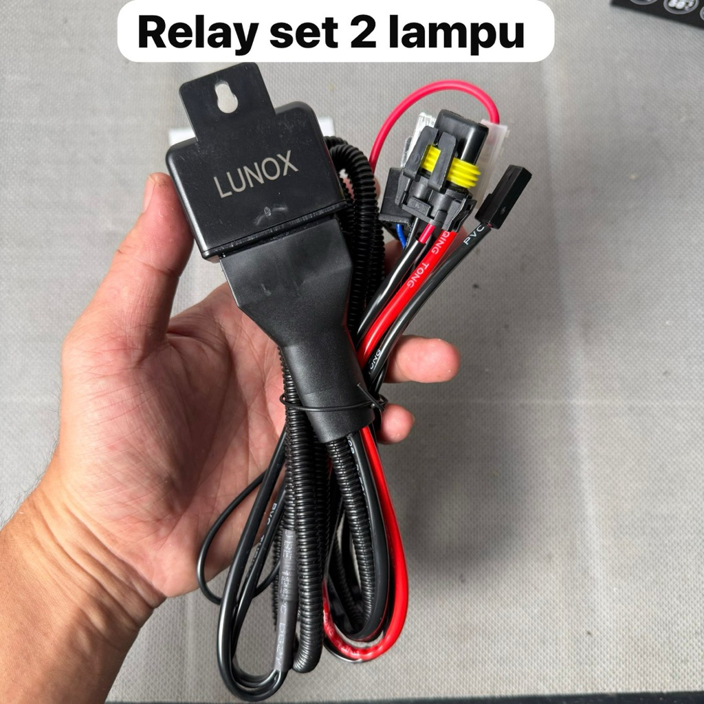 Kabel Relay Lampu Biled Set Relay 2 Lampu Biled HID LUNOX