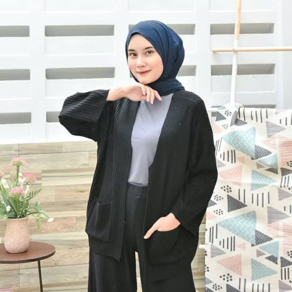 Lavela cardigan rajut premium/cardigan oversize/cardigan rajut/cardigan wanita/cardigan rajut panjan