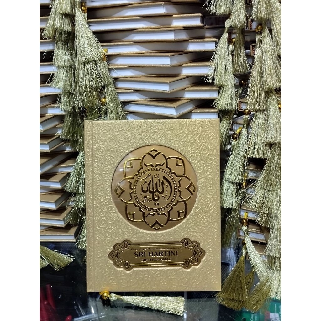 Buku Yasin Hard Cover Gold Mewah Poly Embos 128 HVS