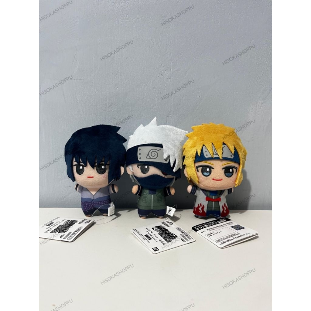 [NARUTO] READY STOCK OFFICIAL Boneka Chibigurumi Naruto Kakashi Sasuke Minato
