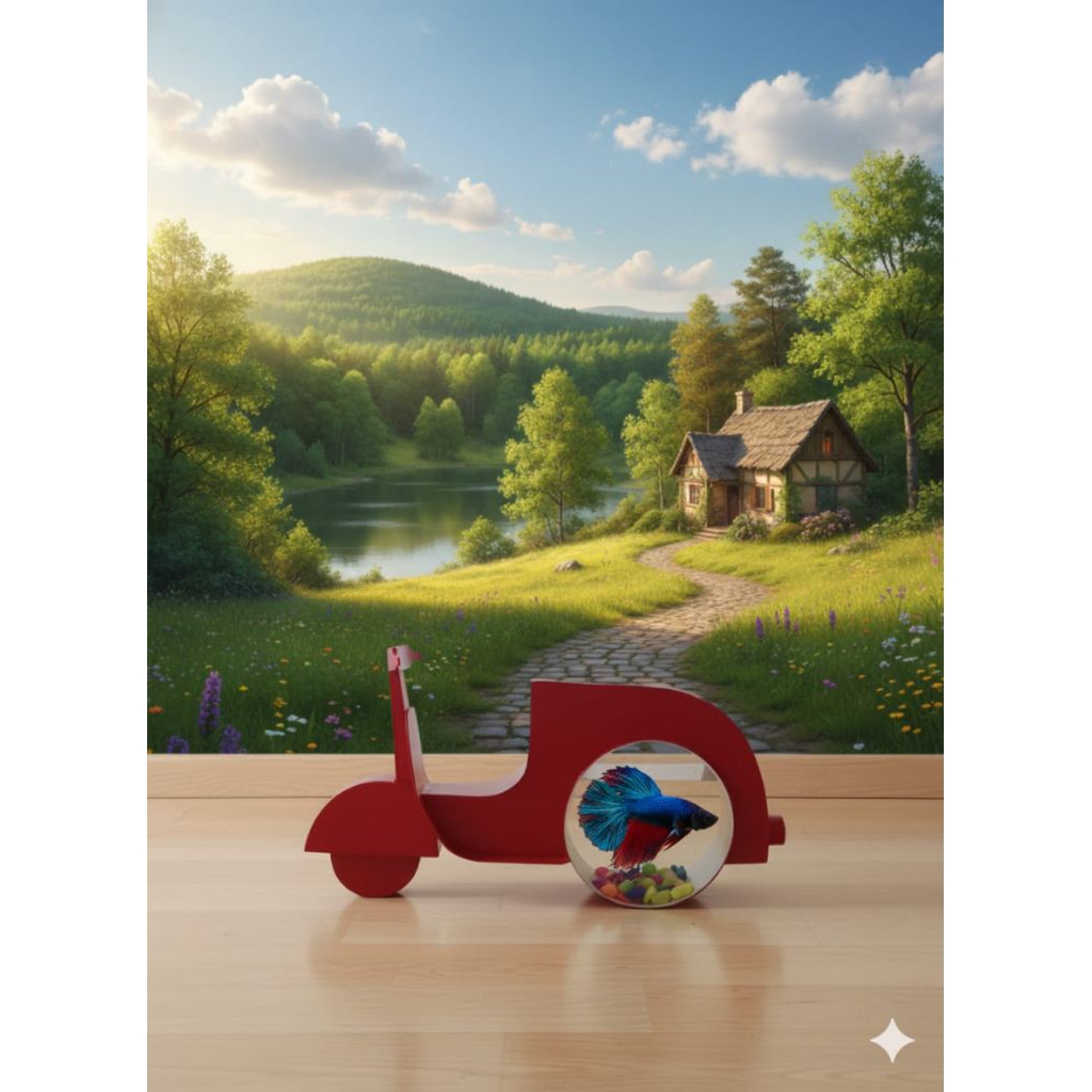 aquarium akrilik aquarium estetik aquarium mini cupang aquarium cupang