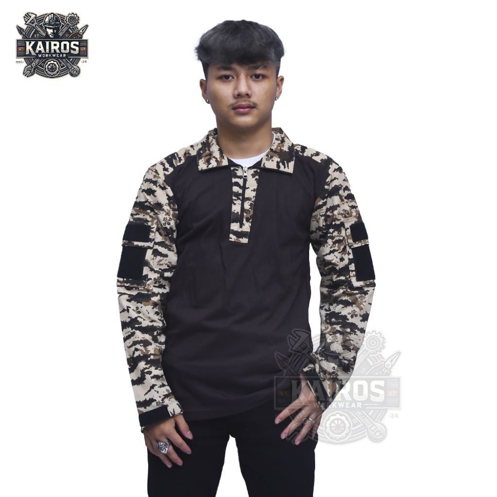 KAIROS - KEMEJA BDU TACTICAL LORENG PRAMUKA BAJU TEMPUR MILITARY TERBAIK