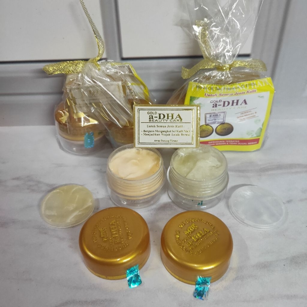 Paket A Dha Gold Pot Timbul / Paket A Dha Embos Original