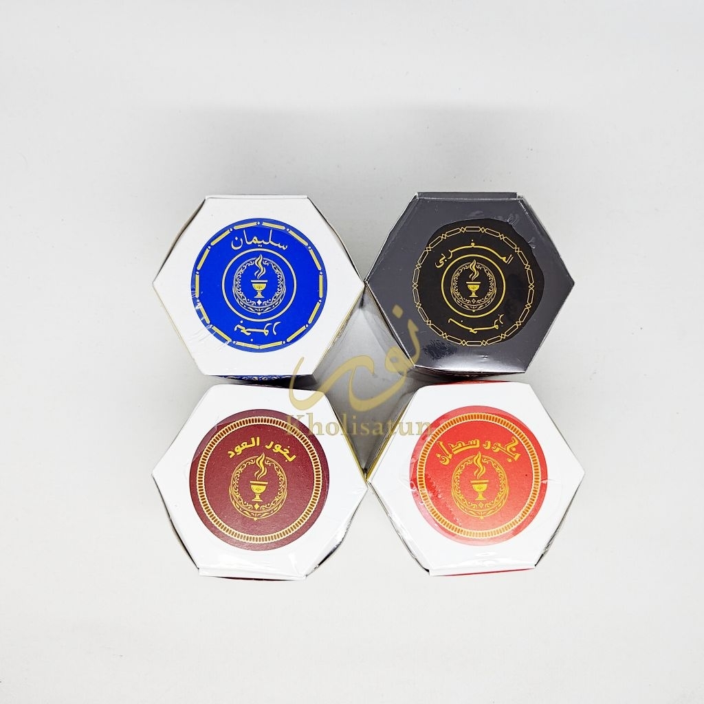 Buhur Segi Enam Serbuk Aroma Sulaiman Gaharu Sudan Magribi
