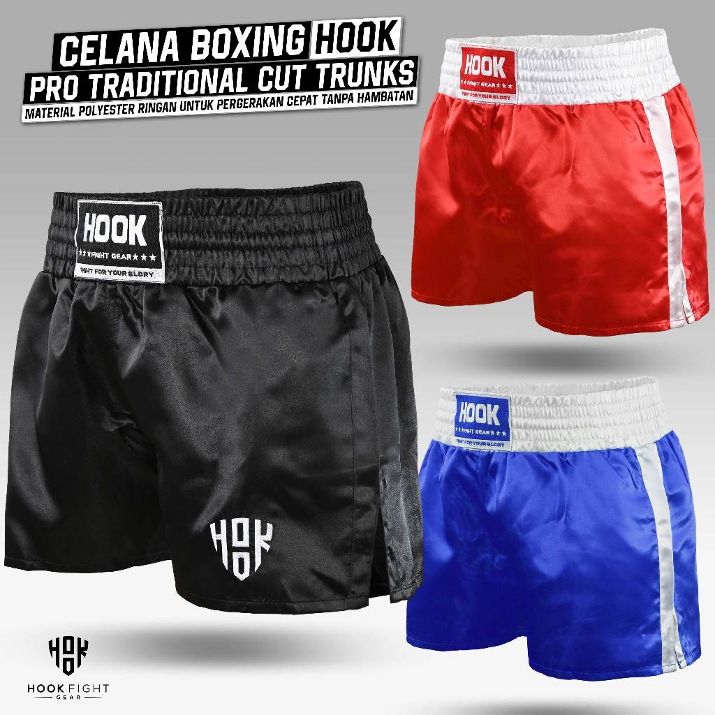 Celana Tinju Hook Boxing Short Boxing Pants, Celana Boxing Shorts Hook Celana Tinju Boxing Pants CBH