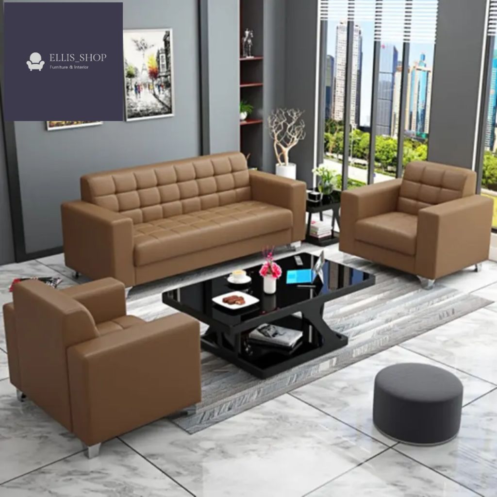 Sofa Kulit Minimalis Modern Sofa Tamu Bergaransi Kualitas Terbaik