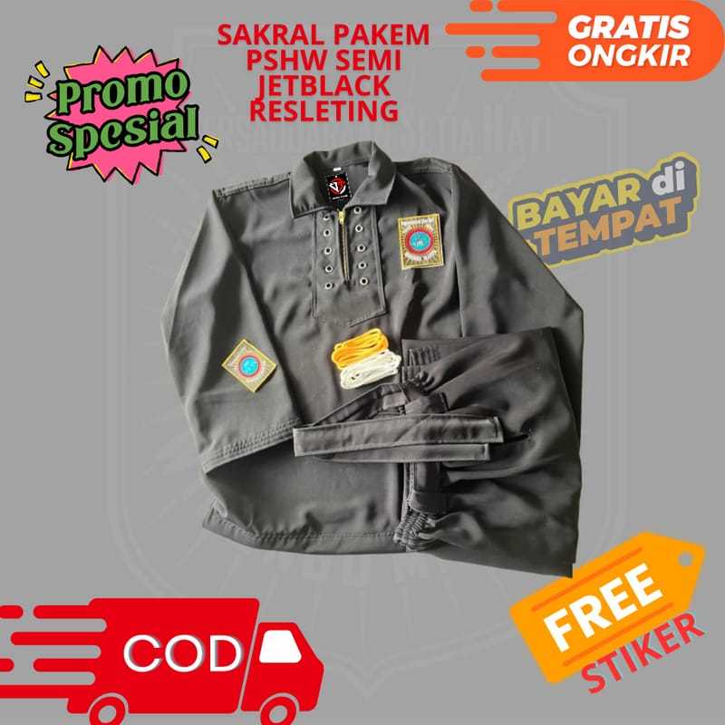 Sakral Semi Jet Black Resleting Warga PSHW