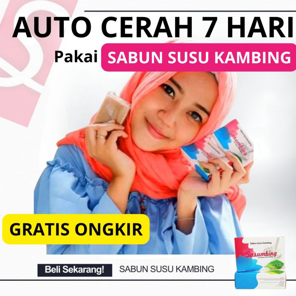 Sasumbing Sabun Susu Kambing ORI – Pencerah Wajah Alami, Aman untuk Segala Usia, Sudah BPOM Halal