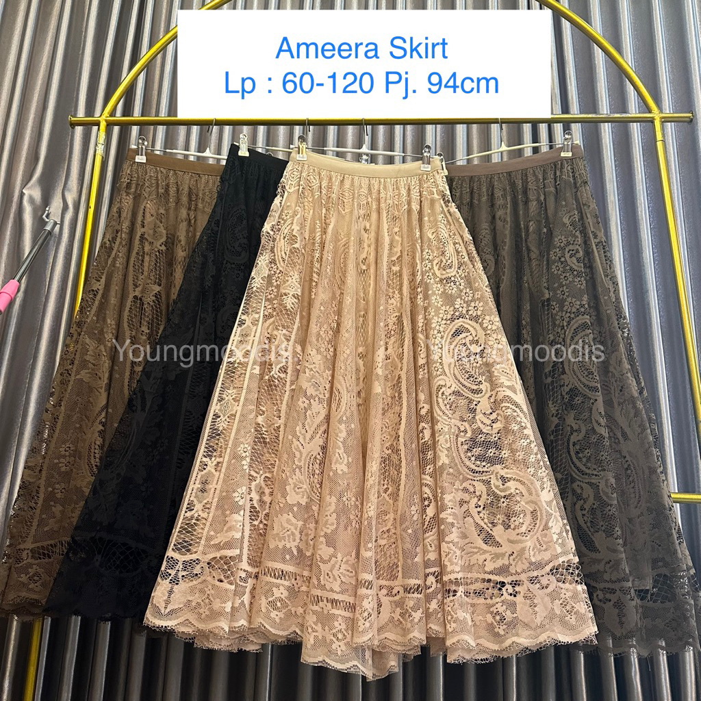 Youngmoodis rok panjang brokat vintage skirt brocade