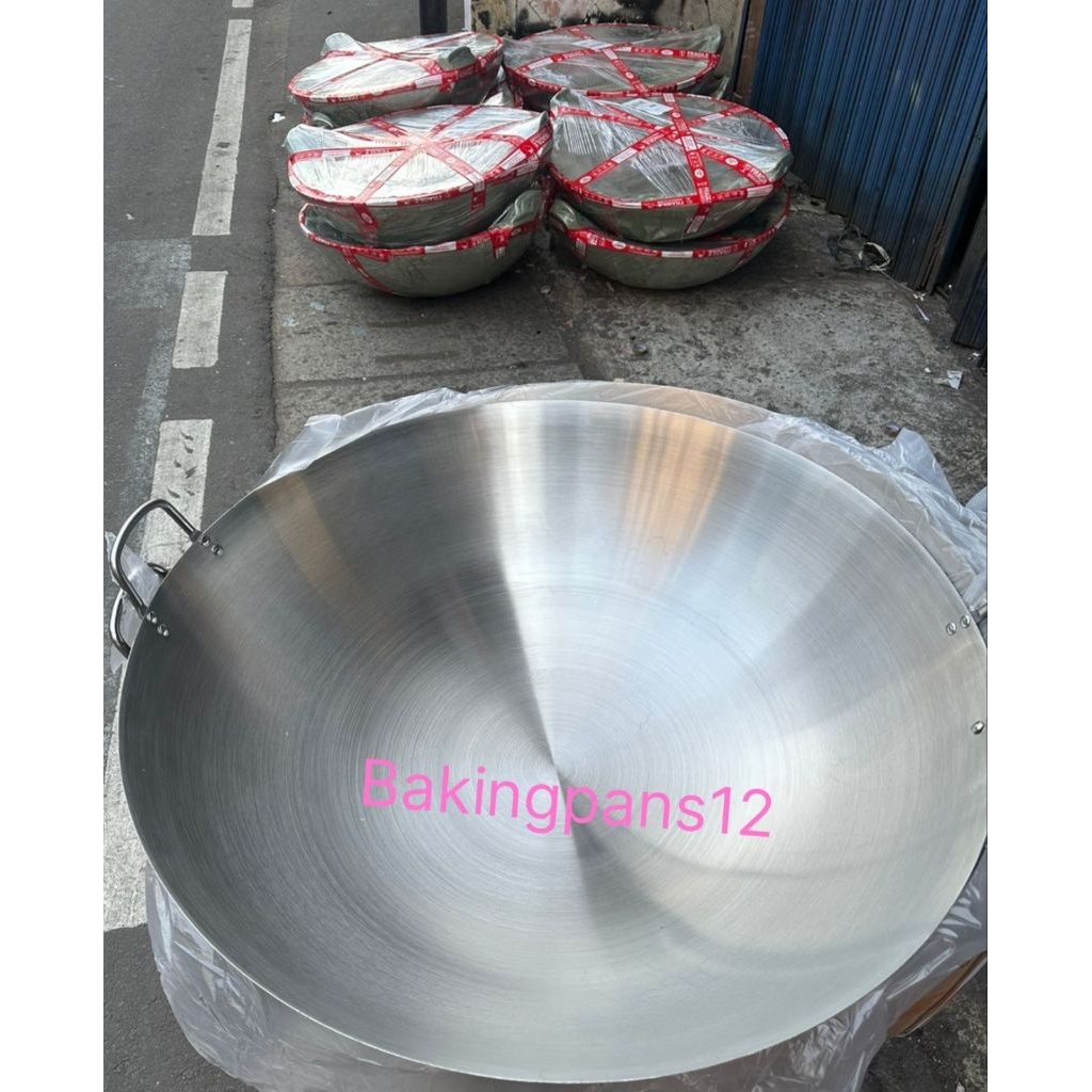 Wajan besar 80cm / Kuali jumbo 80cm/ Penggorengan stanles 80cm sus #304 anti karat anti pecah anti p