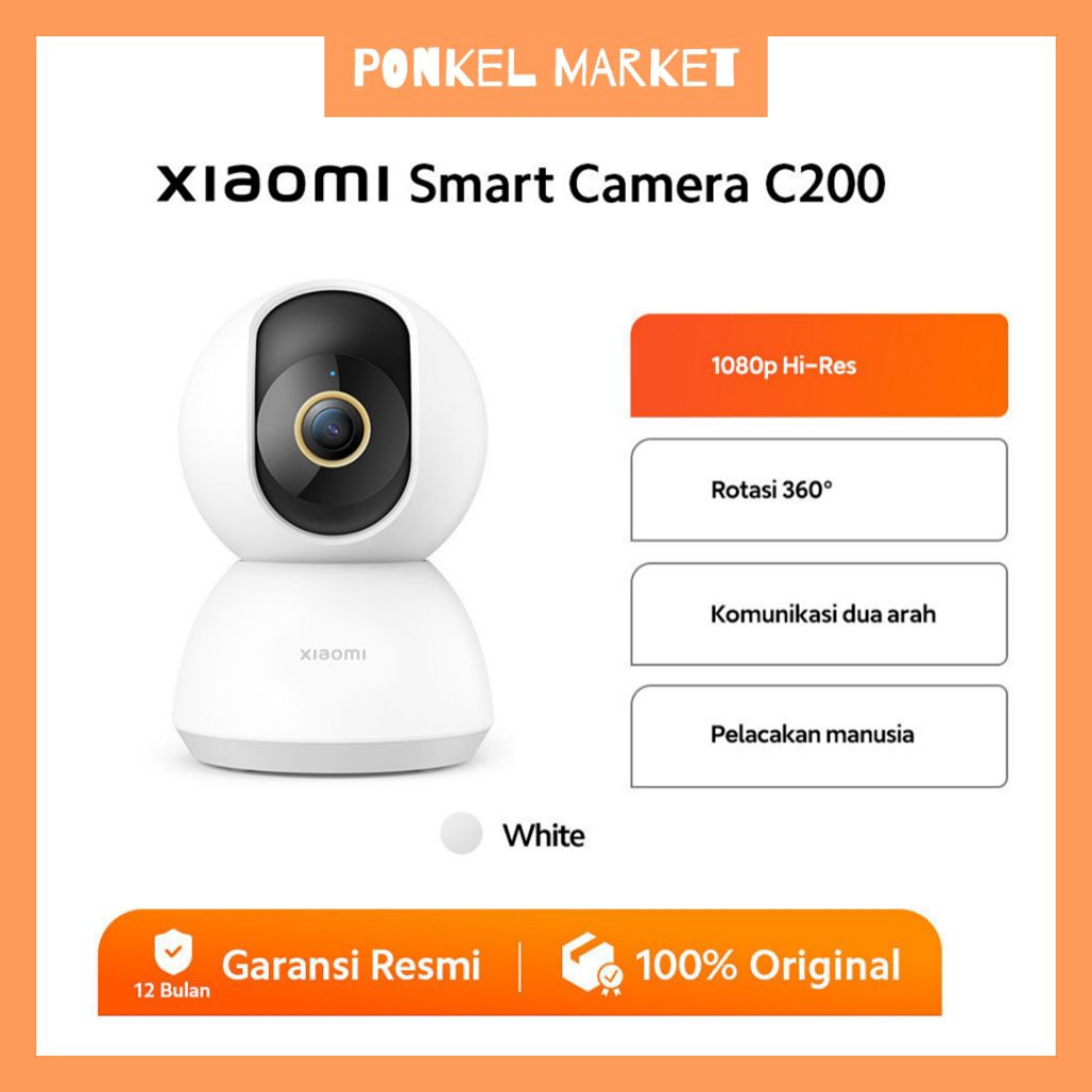 Xiaomi Smart Camera C200 Kamera Pengintai Camera Cctv Xiaomi Cctv
