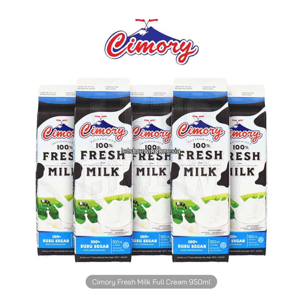 FRESH MILK CIMORY PLAIN 1L / SUSU SEGAR FRESHMILK CIMORY PLAIN 1 LITER