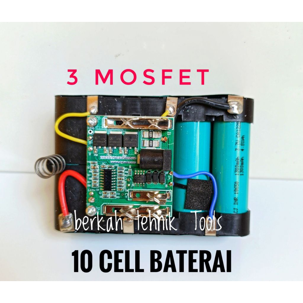 BATERAI BATRE BOR IMPACT 2000 MAH 10 CELL BATERAI 18650 BOR IMPACT