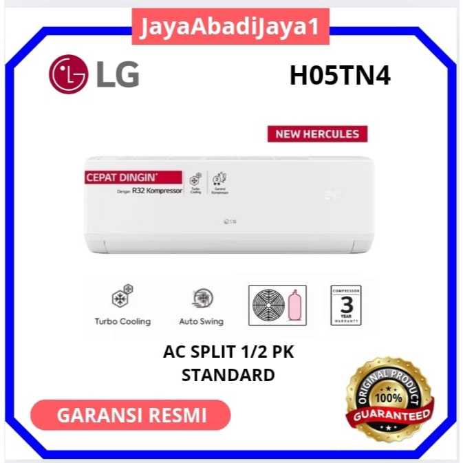 LG AC SPLIT 1/2 PK H05TN4 R32 AC 0,5PK