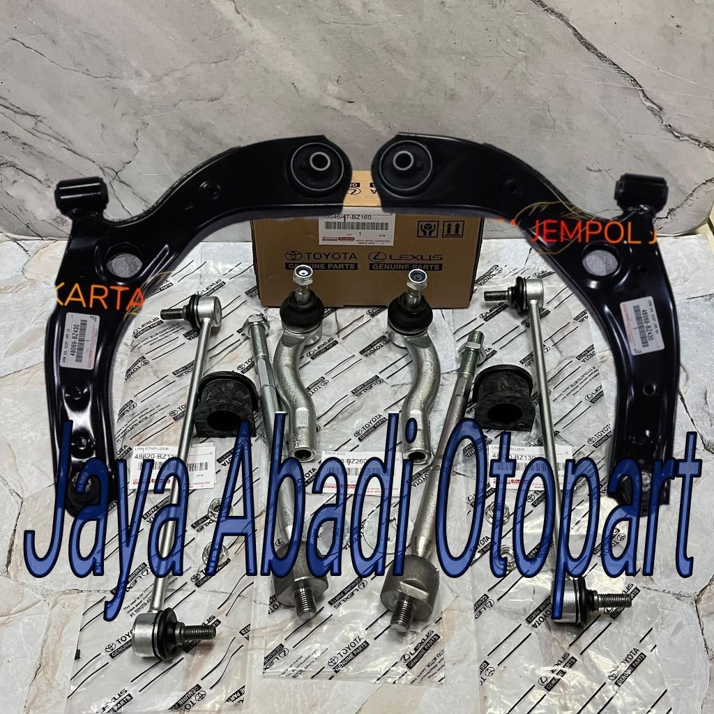Paketan Full komplit kaki kaki Depan Toyota Avanza Xenia Veloz 2022 Keatas 10pc Tie Rod End Long Tie