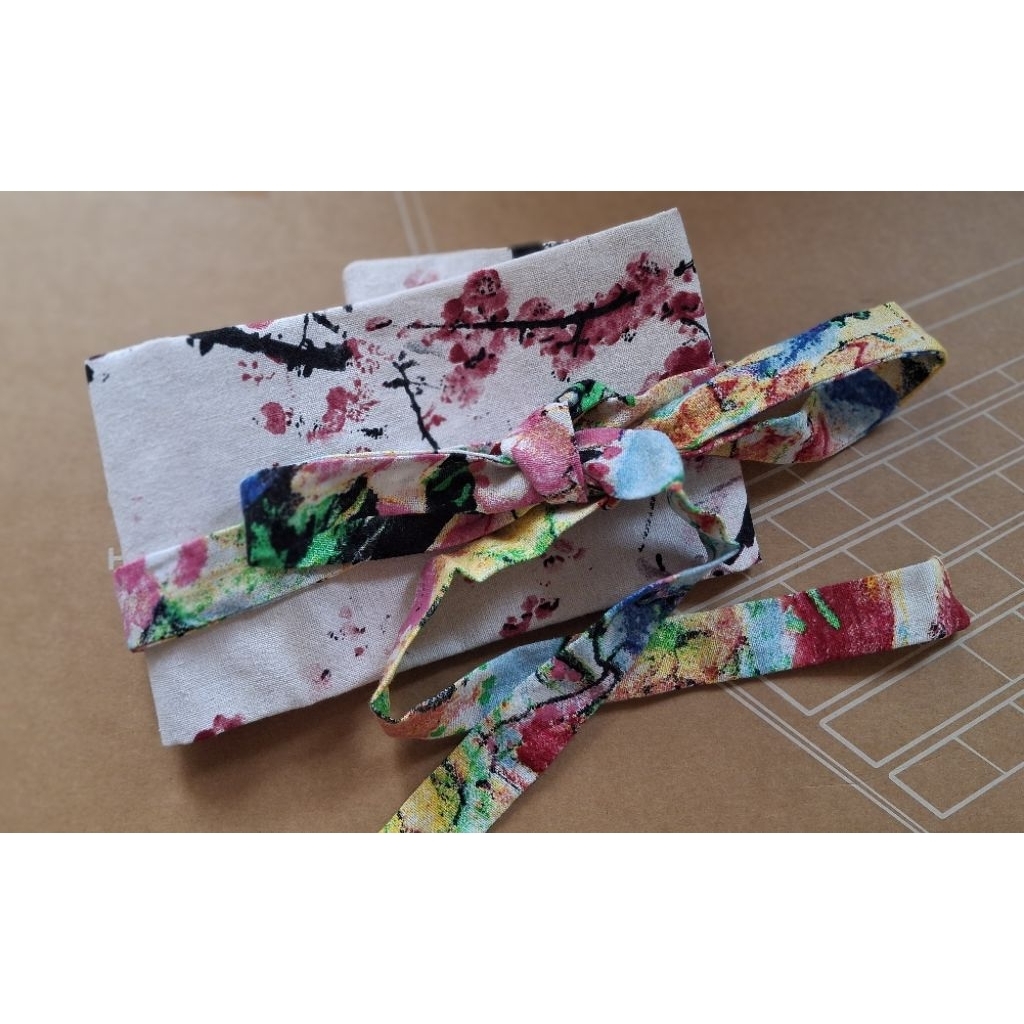 Obi kerajinan kain perca sakura pink