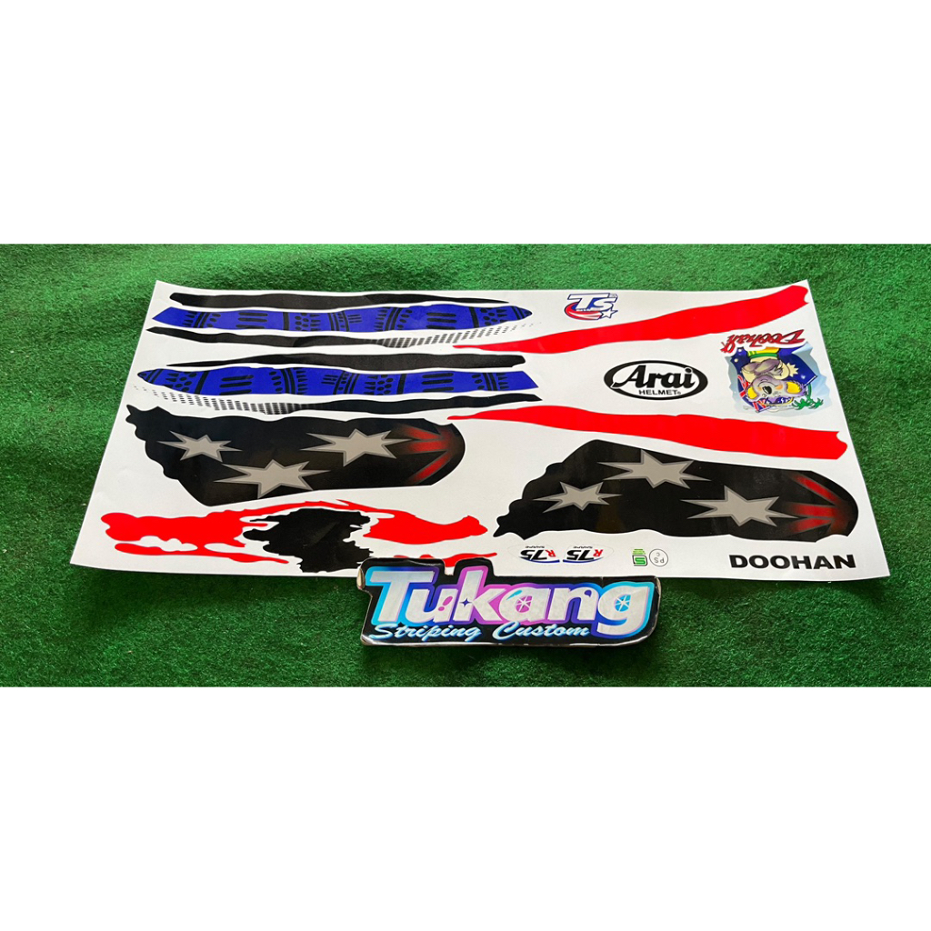 DECAL ARAI DOOHAN DECALNYA SAJA