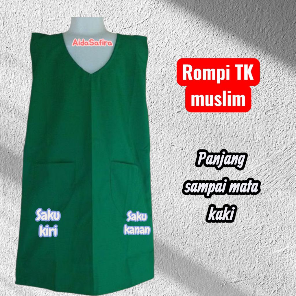 ROMPI TK MUSLIM PANJANG/ROMPI PANJANG ANAK PEREMPUAN/ROMPI PANJANG MUSLIM