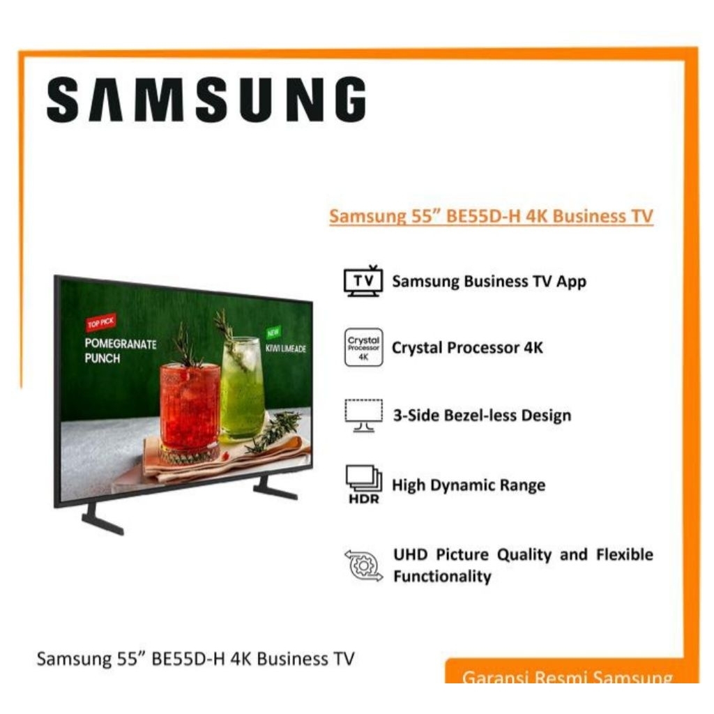 SAMSUNG 55" BE55D-H BUSSINESS TV /SMART TV