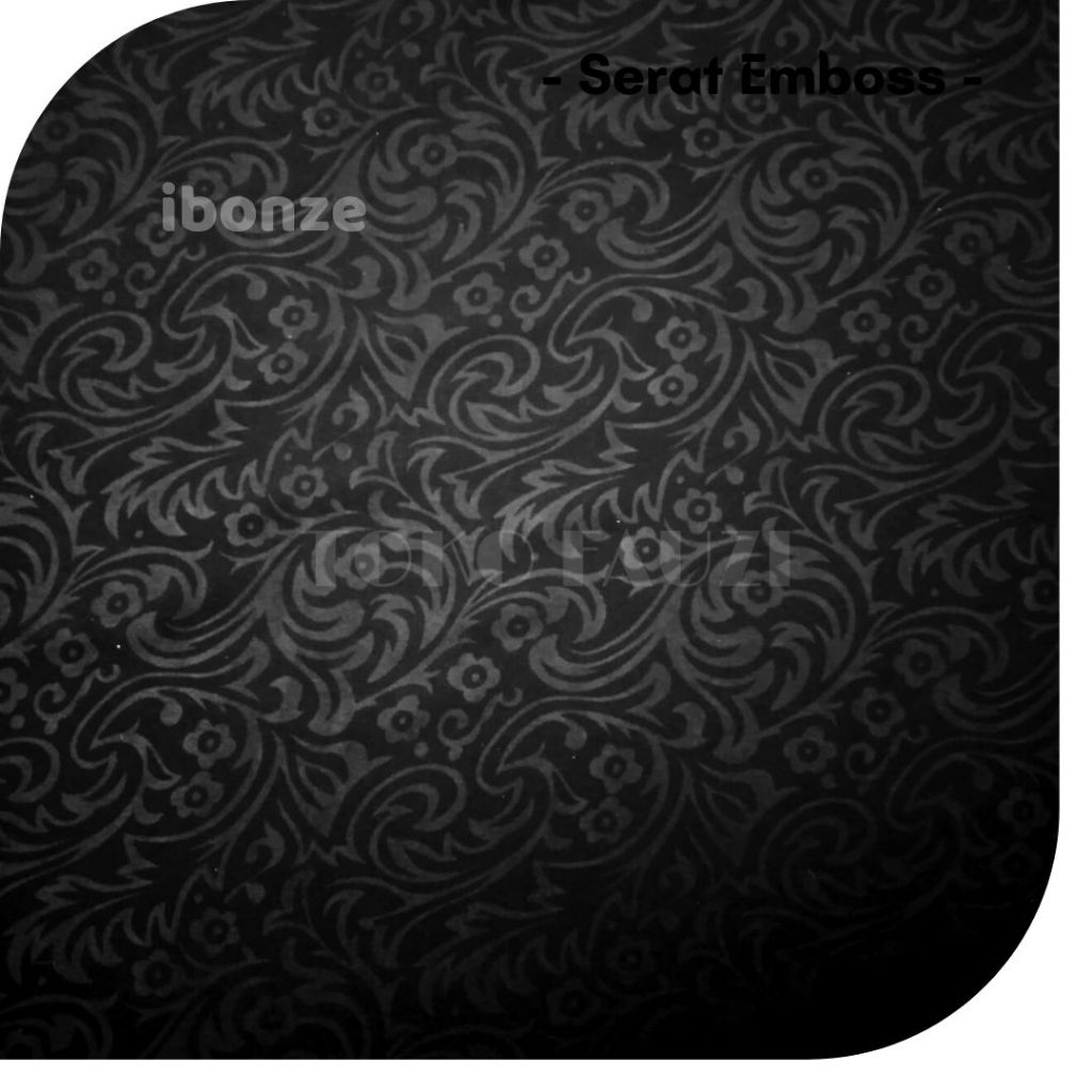Kain Jetblack Leuwitex Motif Emboss Hitam Pekat Premium | Bahan Kain untuk Gamis, Koko, Hijab, Dress