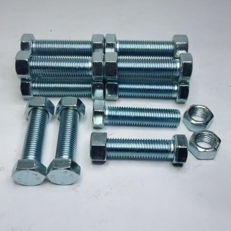 baut mur m10x40mm Pitch 1,25 grade 4.6 kunci 14 Tms 4.6