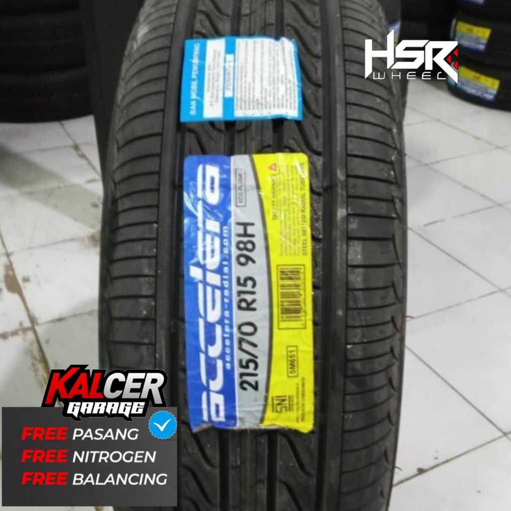 BAN MOBIL TUBLES MERK ACCELERA ECO PLUSH 215/70 RING 15
