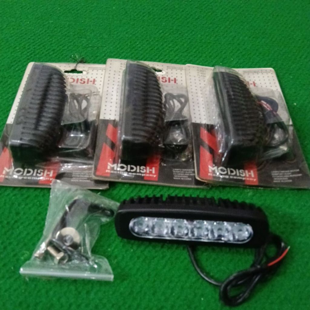 ( promo murah ) lampu tembak 6 LED 12 Volt lampu variasi motor dan mobil