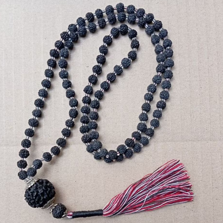 Tasbih Genitri Hitam 108 butir 7mm