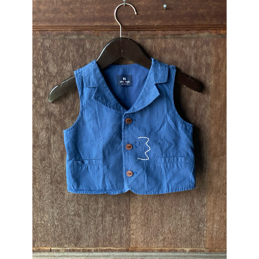 PRELOVED PL vest rompi baby bayi anak laki cowok branded Allo&lugh size 90