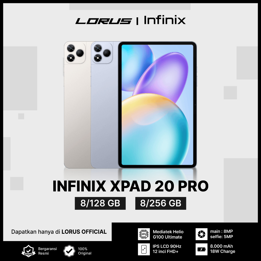 Infinix Xpad 20 Pro 8/256gb L Mediatek Helio G100 Ultimate L 8000 Mah
