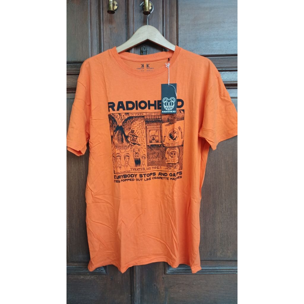 t-shirt radiohead original tag by rock off