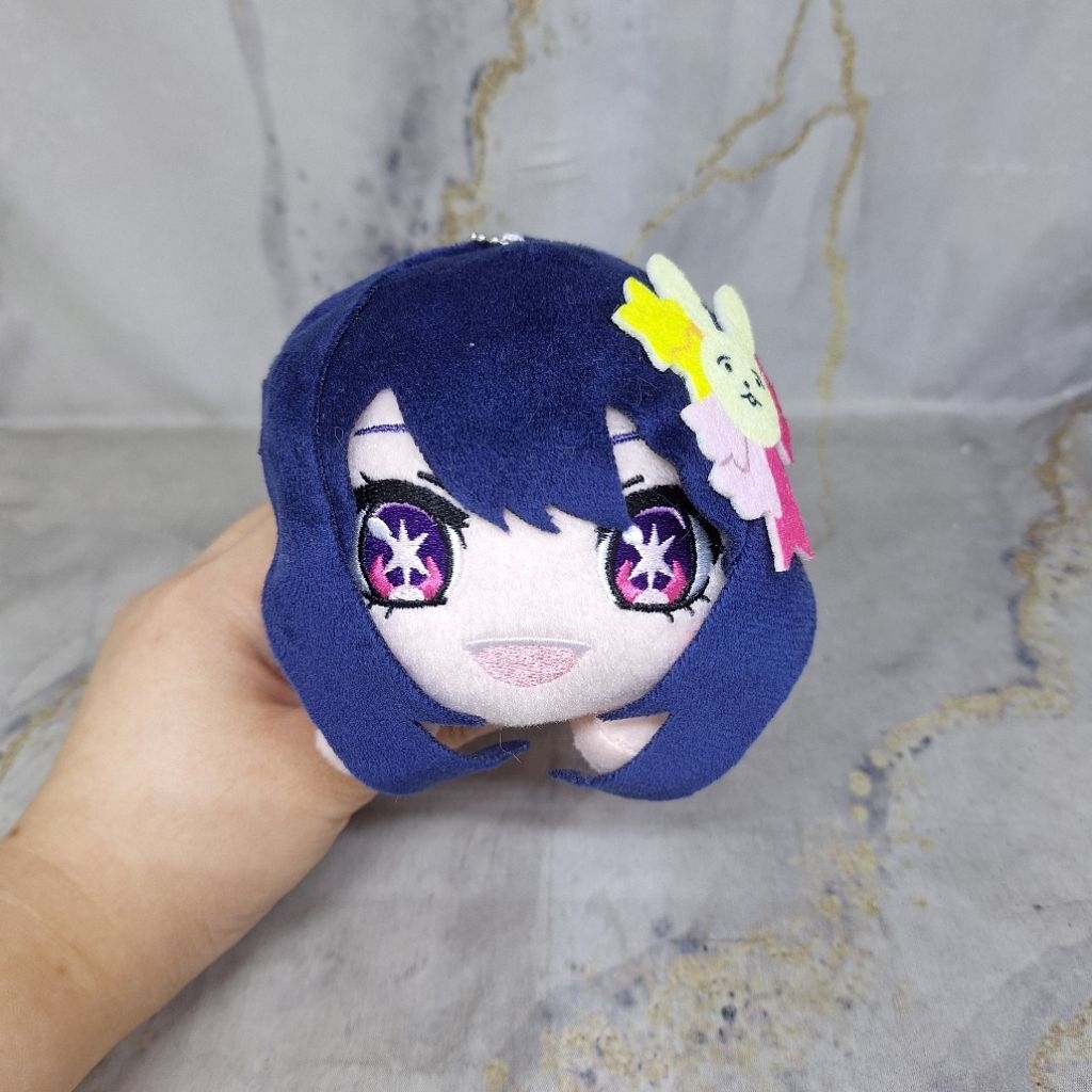 ( BACA DESKRIPSI ) Preloved Oshi no Ko Hoshino Ai Nesoberi Plush Doll Strap SEGA