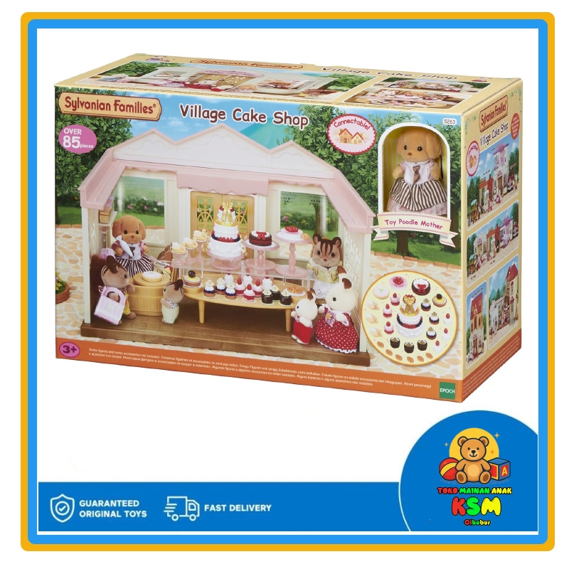 Sylvanian Families Village Cake Shop Original – Mainan Playset Toko Kue Miniatur