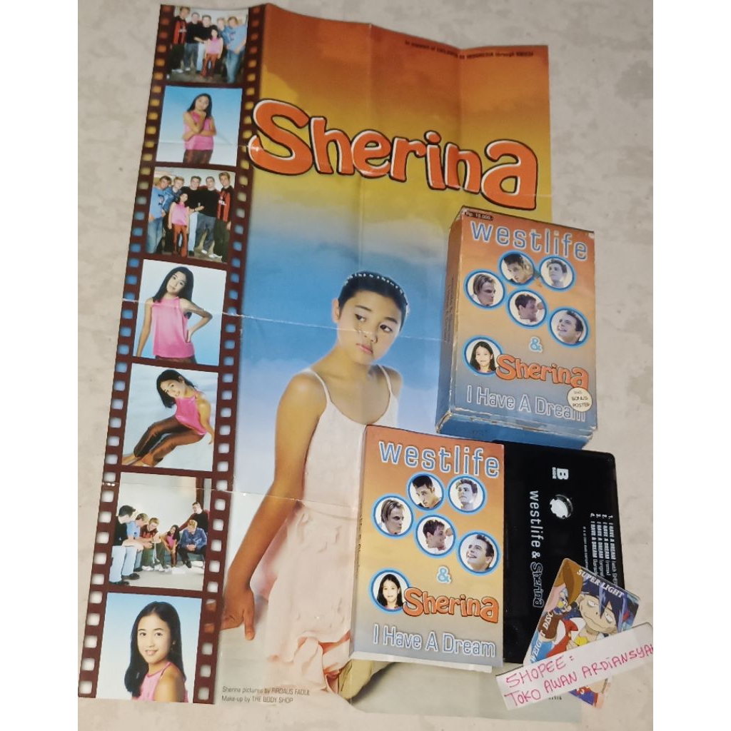 kaset pita sherina westlife i have a dream (komplit bonus poster)