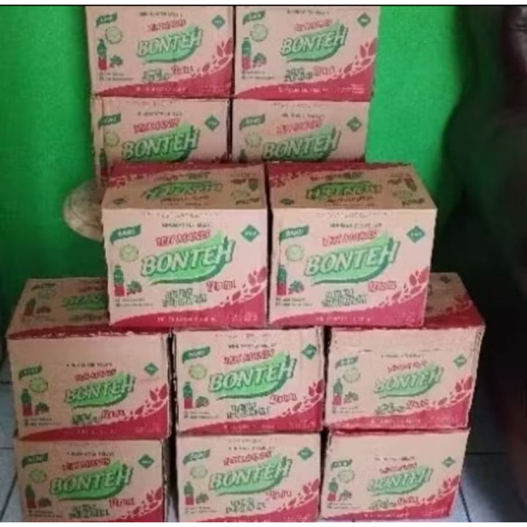 Minuman Bonteh Botol 1 dus isi 12pcs