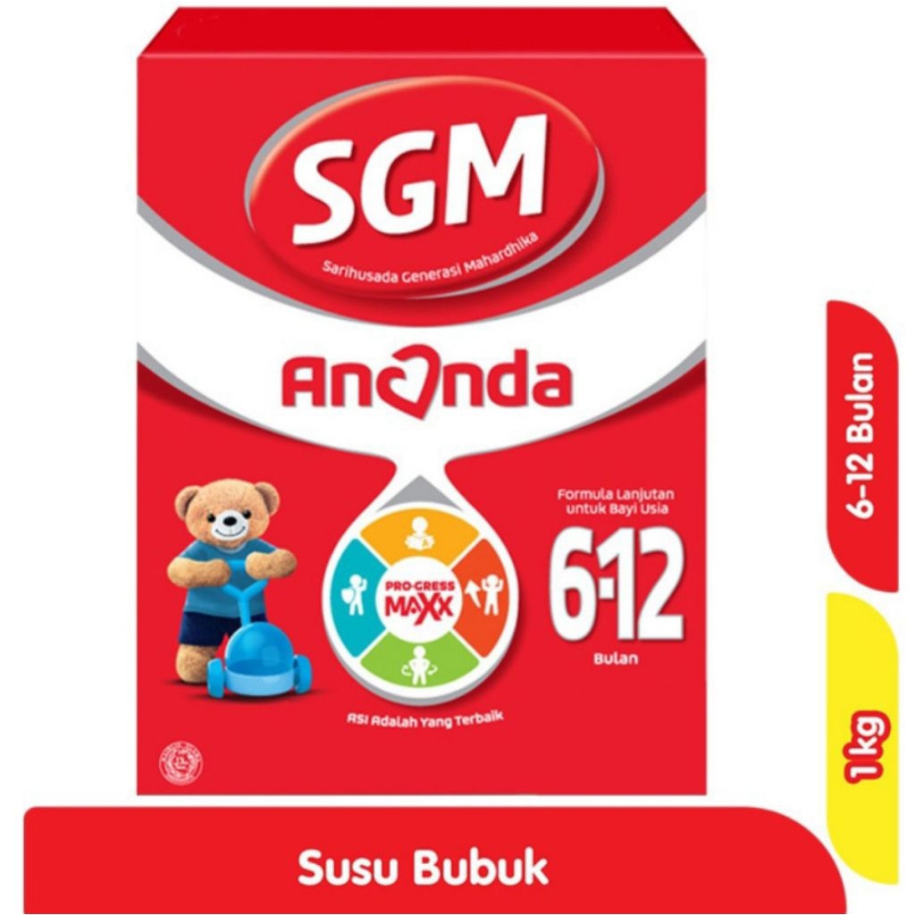 Susu SGM Ananda usia 0-6 bulan dan 6-12 bulan kemasan 1000 gram