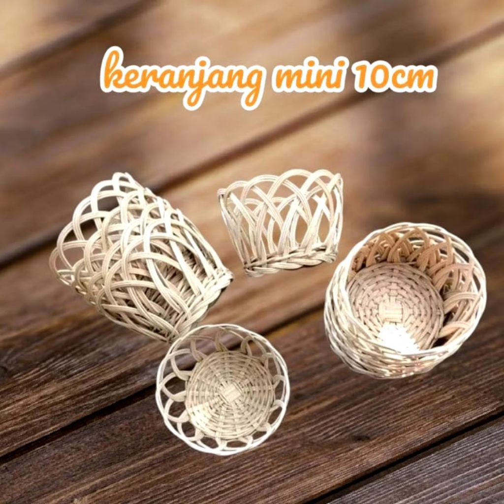 keranjang parcel mini, keranjang rotan kiring ,  keranjang souvenir, keranjang hantaran seserahan , 