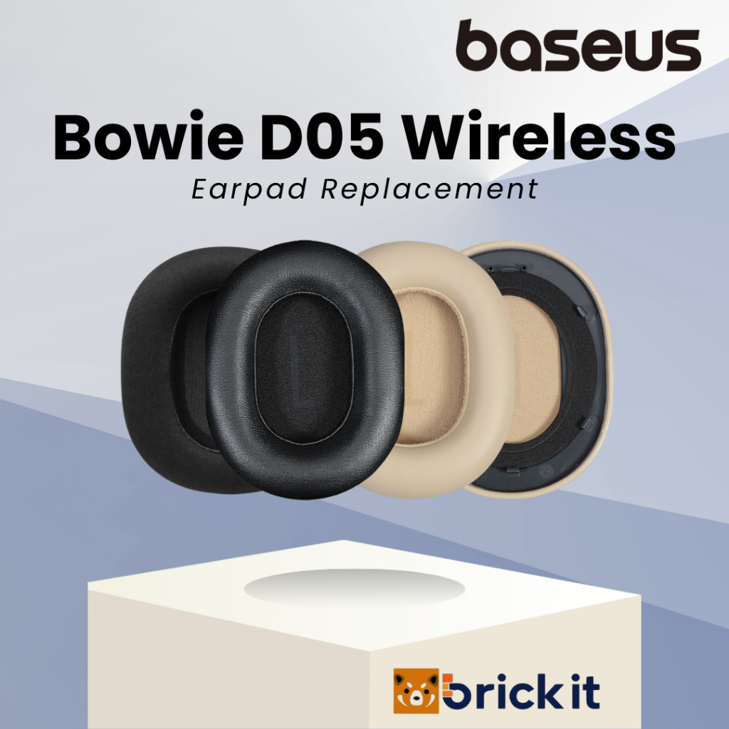 Earpad Baseus Bowie D05 Wireless Earcup Cushion Replacement Bantalan Foam Busa Ear Pads Pengganti Pr