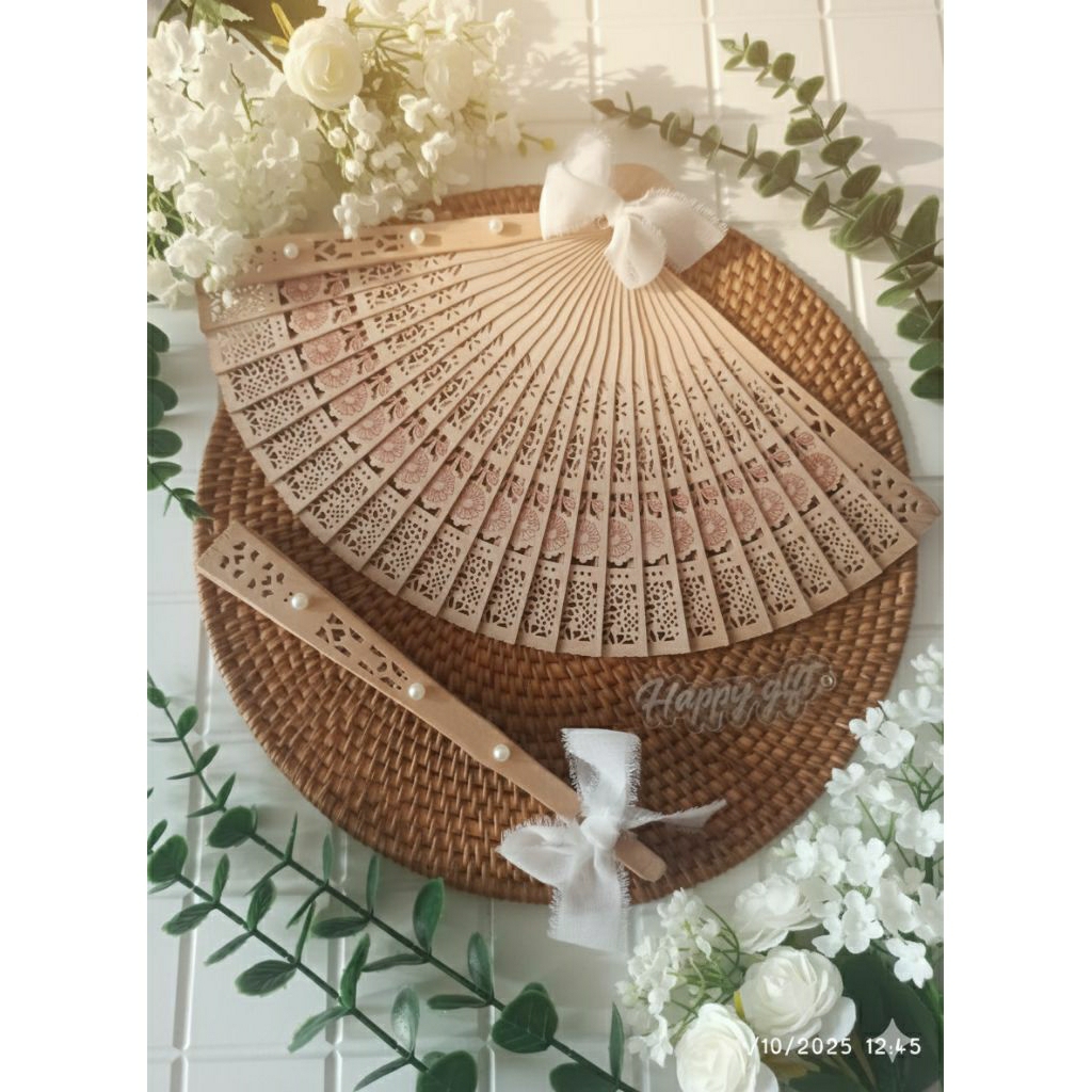 Souvenir Pernikahan Kipas Tangan/ Souvenir Nikah/ Kipas Tangan Kayu