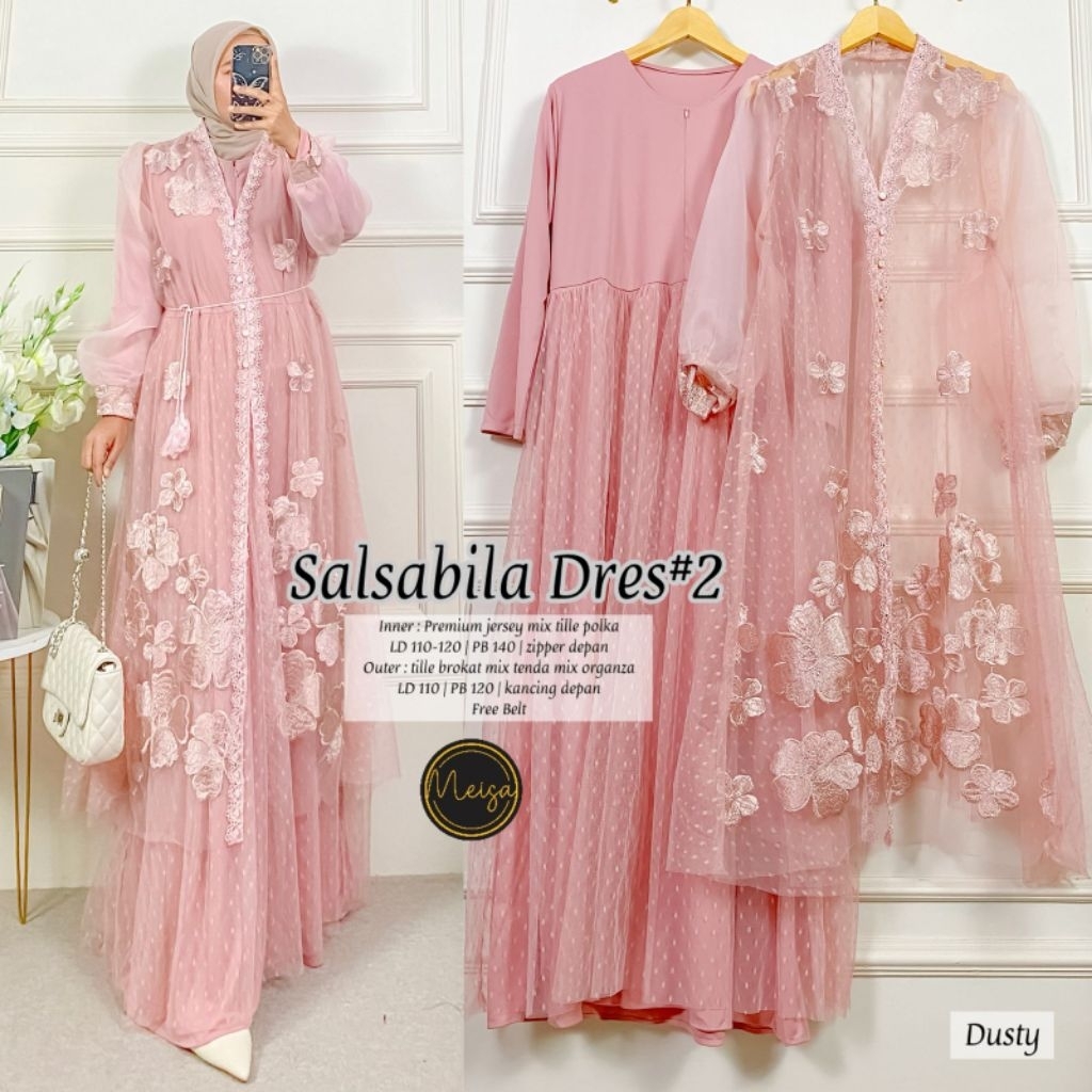 Gamis Dress Wanita Kondangan (Salsabila/Salsabila#2 Dress) By Meisa