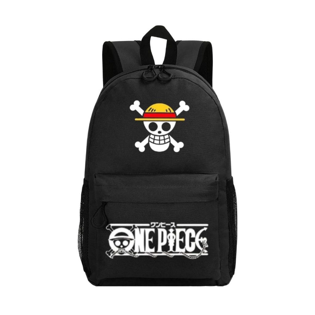 Tas Distro Keren Motif One Piece Casual Tas Anak Sekolah/Kuliah/Tas Backpack Remaja Pria