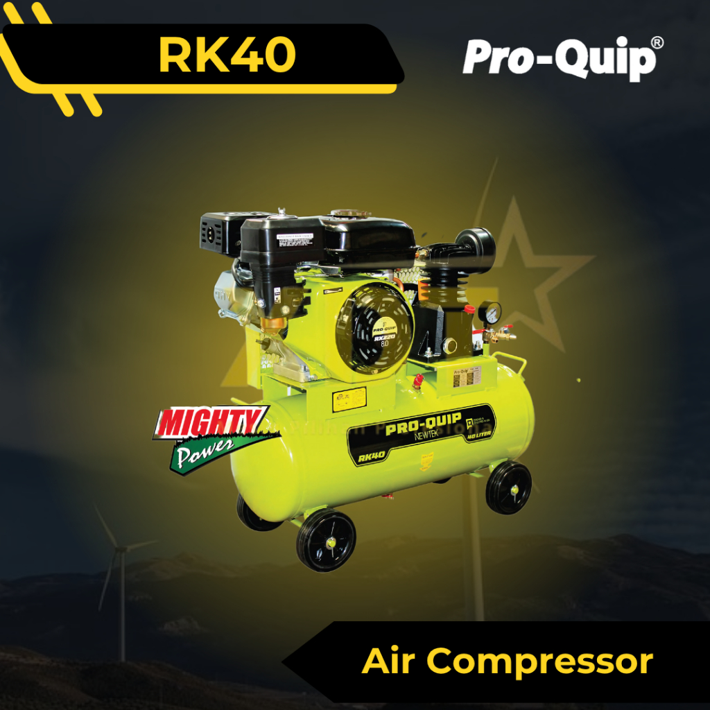 ProQuip RK40 Mesin Kompresor Angin Udara 1/4 HP 40 Liter Air Compressor PROQUIP RK 40