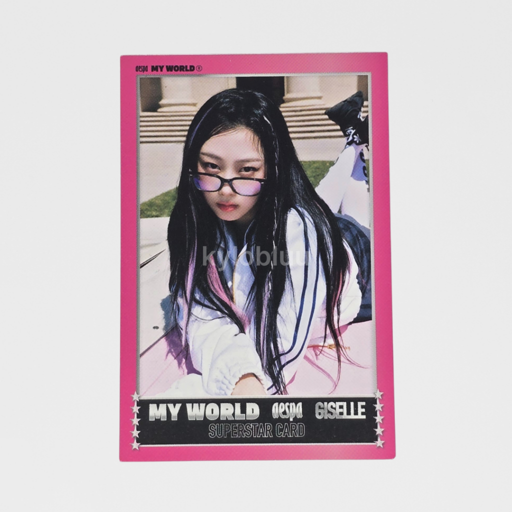 [READY] PHOTOCARD PC OFFICIAL AESPA GISELLE TRADING CARD TC CONCEPT KONSEP MY WORLD MW SPICY ZINE SU