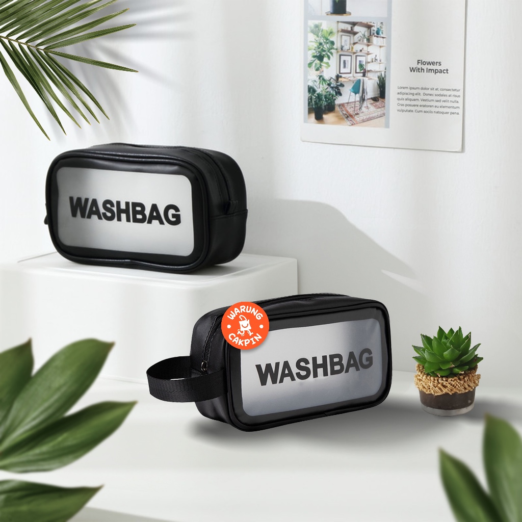 Tas Pouch Traveling Waterproof Anti Air Multifungsi Peralatan Perlengkapan Mandi Kosmetik Makeup Toi