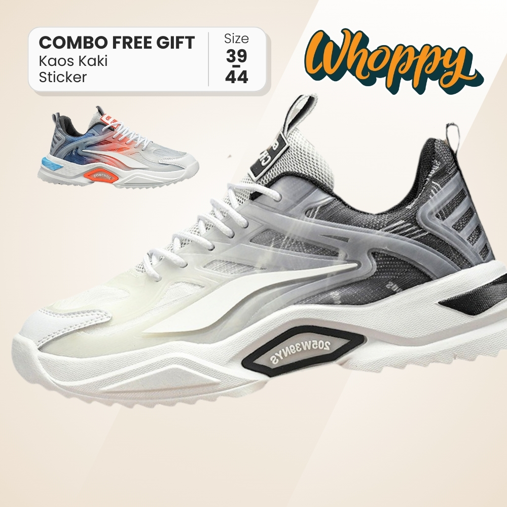 Whoppy Jasver Sepatu Ombre Sneakers Cowok Keren Outfit Pria Wanita Fashionable Modis Kasual Kece Jal