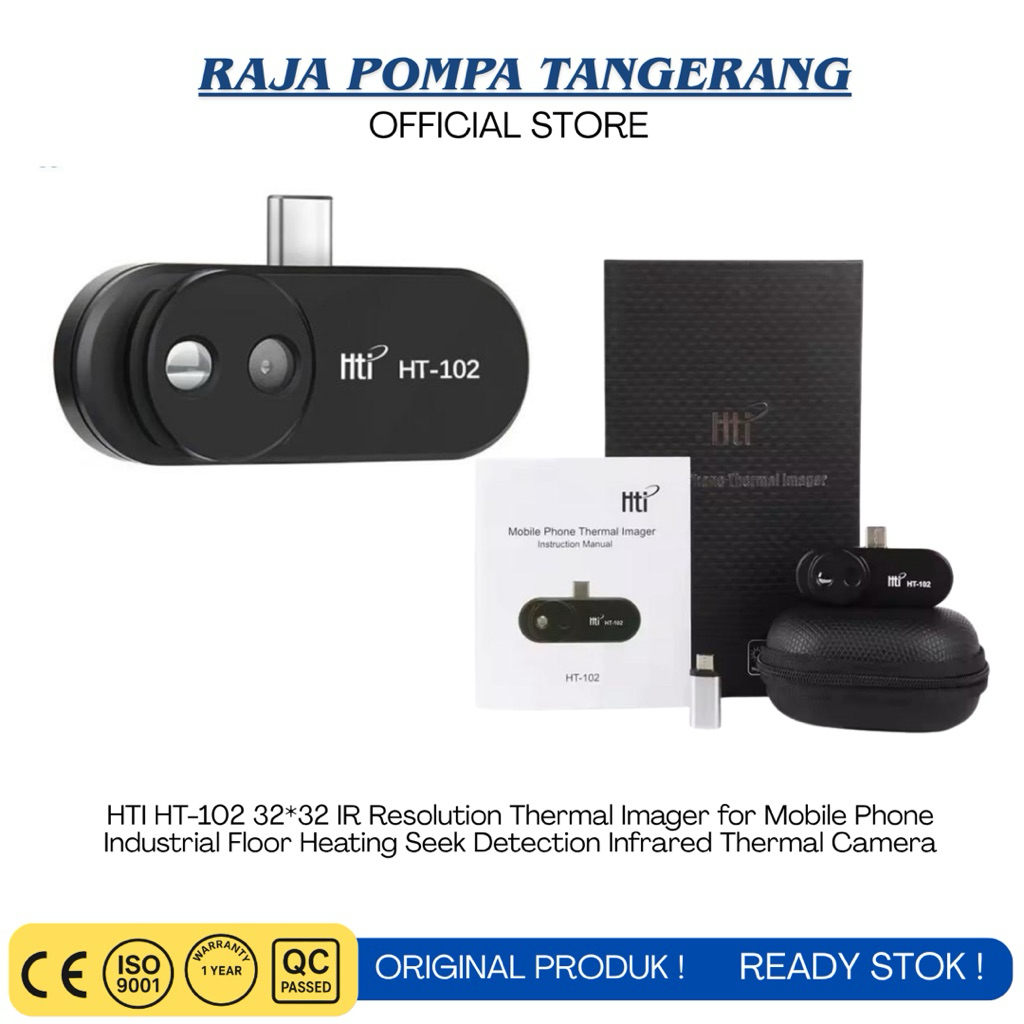 HTI HT-102 32*32 IR Resolution Thermal Imager for Mobile Phone Industrial Floor Heating Seek Detecti
