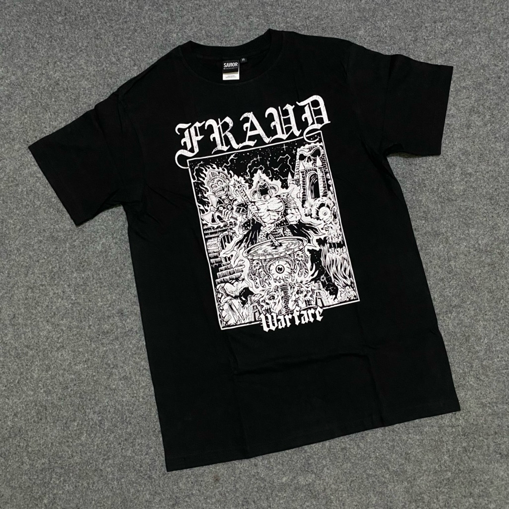 Fraud Hardcore Official Kaos Band Hitam