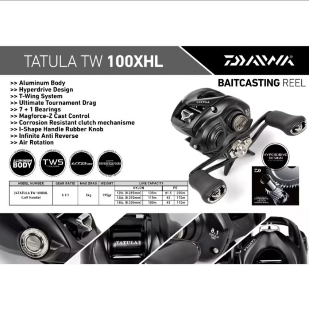 DAIWA TATULA SV TW 100xhl LIMITED EDITION 2025