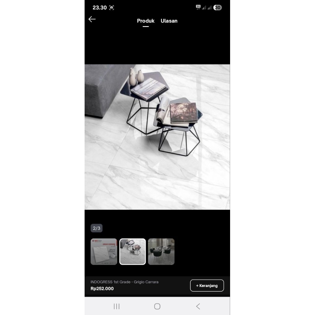 Granit Indogress 60x60 Grigio Carara